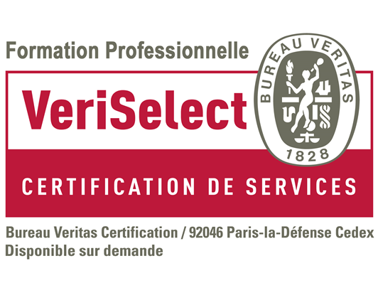 Certification VeriSelect Formation professionnelle obtenue !